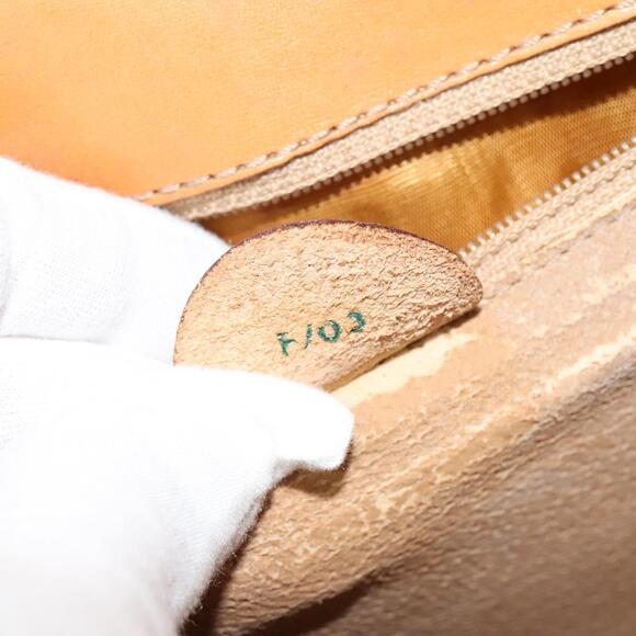 CELINE Macadam Canvas Shoulder Bag Pvc Leather Brown Gold - Picture 13 of 13